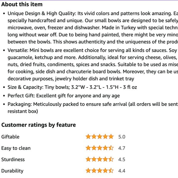 BCS Ceramic Pinch Bowl Set - Picture 2 of 4